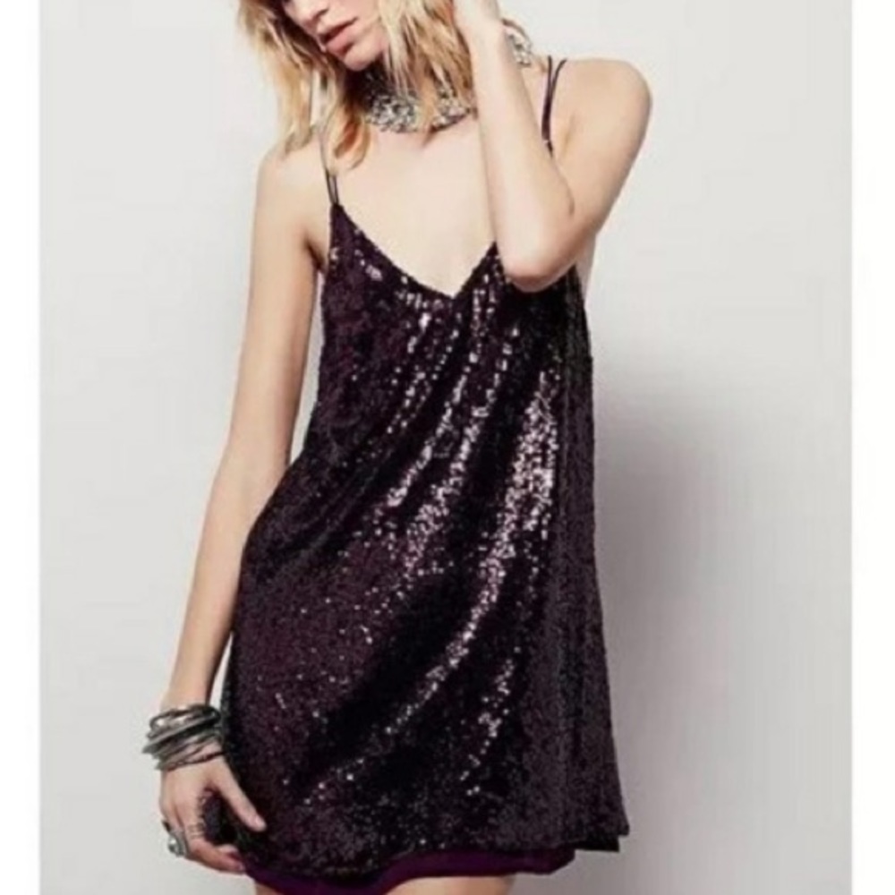 free people sparklers sequin dress